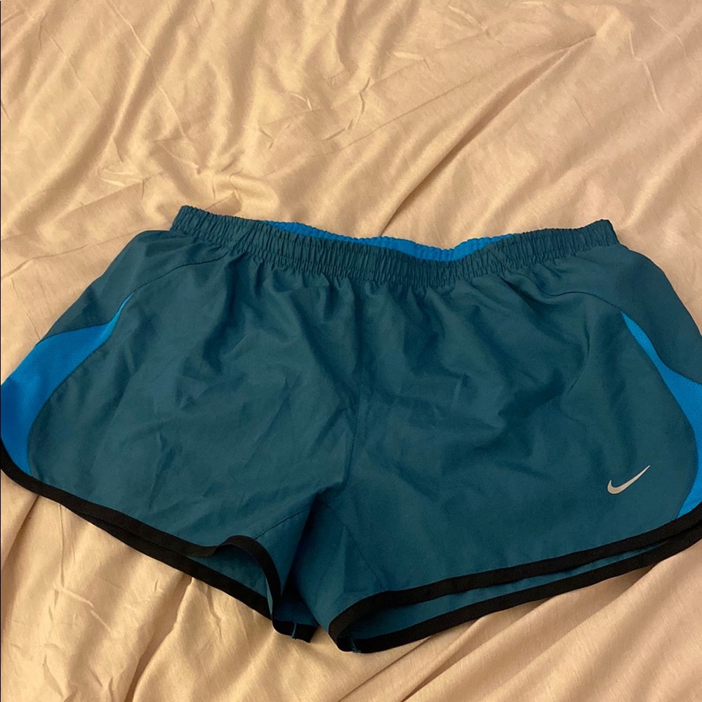 Nike Blue Athletic Shorts with Elastic Waistband
